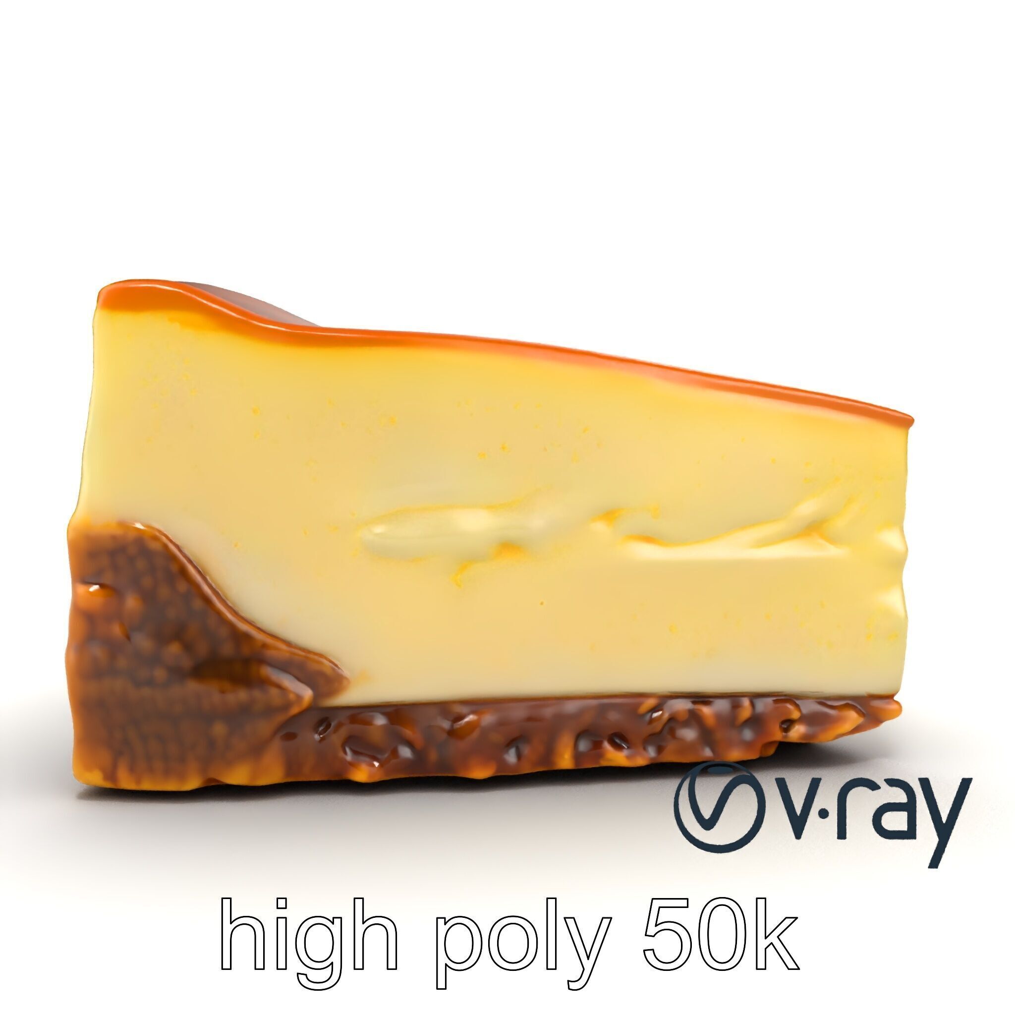 New York Cheesecake Slice model pack Low-poly 3D model_21