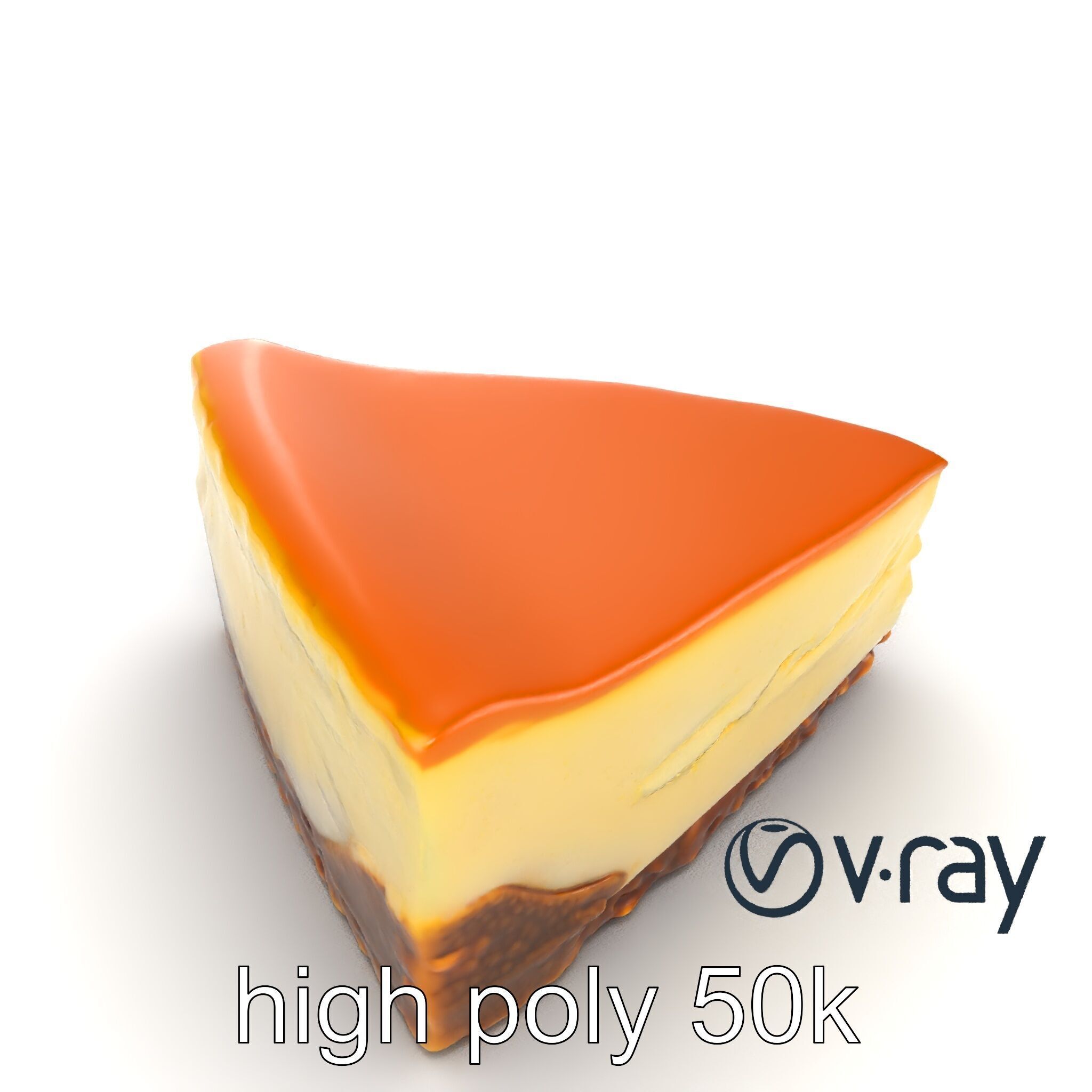 New York Cheesecake Slice model pack Low-poly 3D model_20