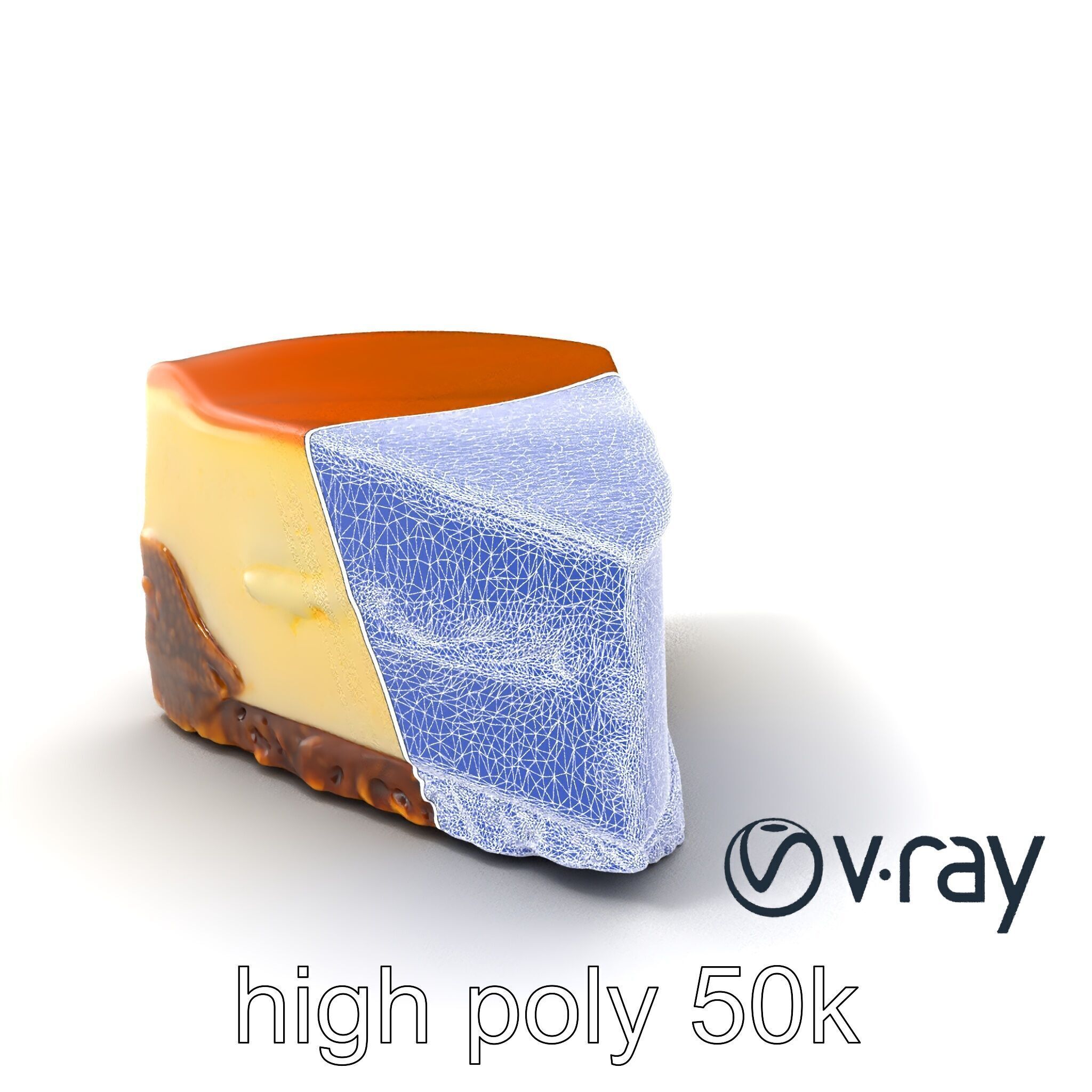 New York Cheesecake Slice model pack Low-poly 3D model_8