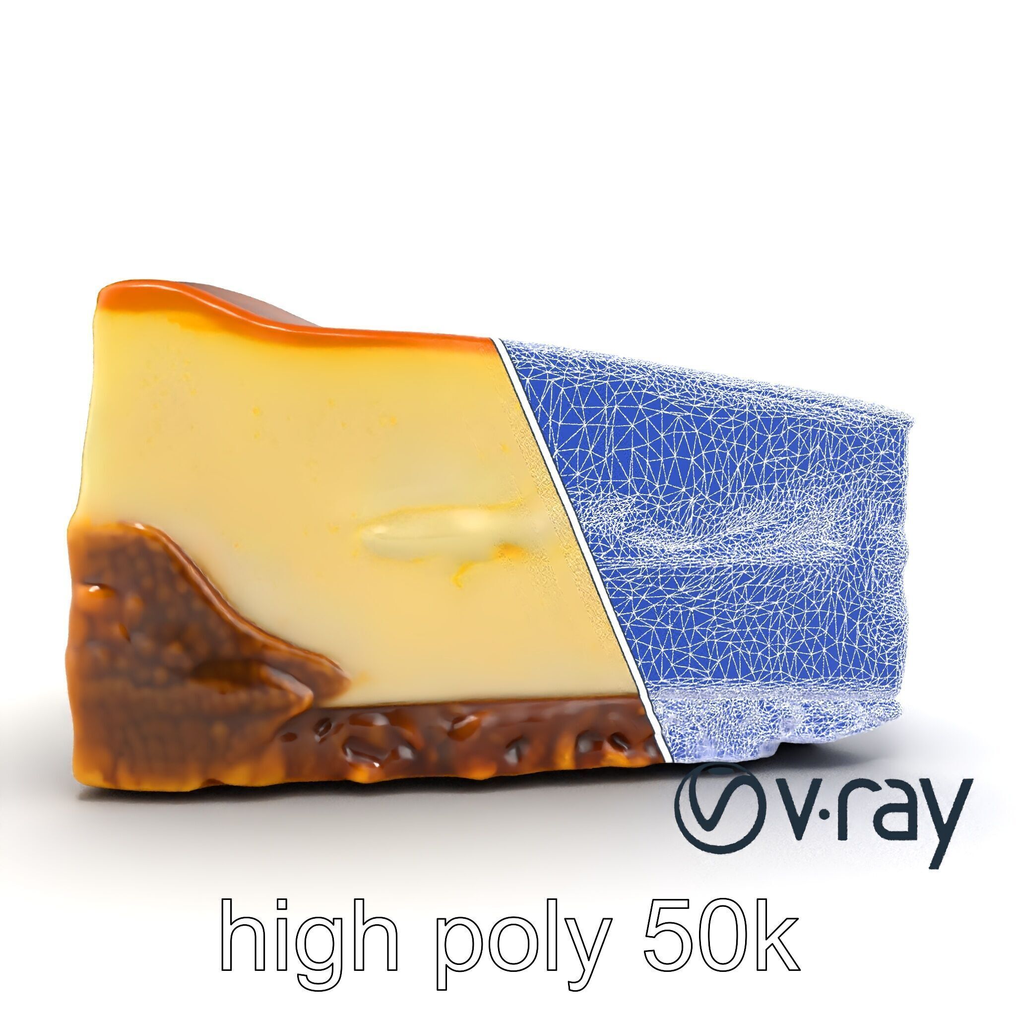 New York Cheesecake Slice model pack Low-poly 3D model_27