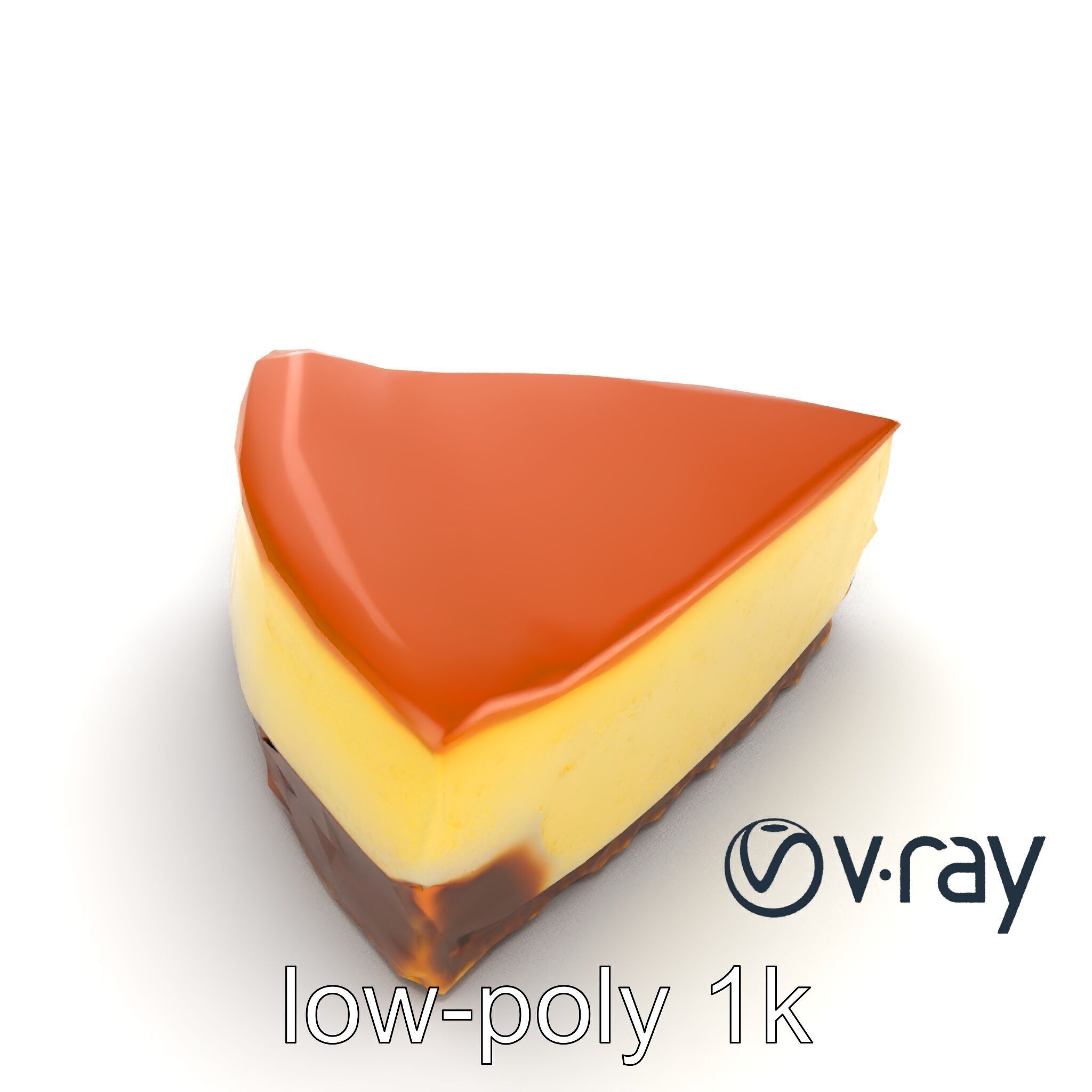 New York Cheesecake Slice model pack Low-poly 3D model_32