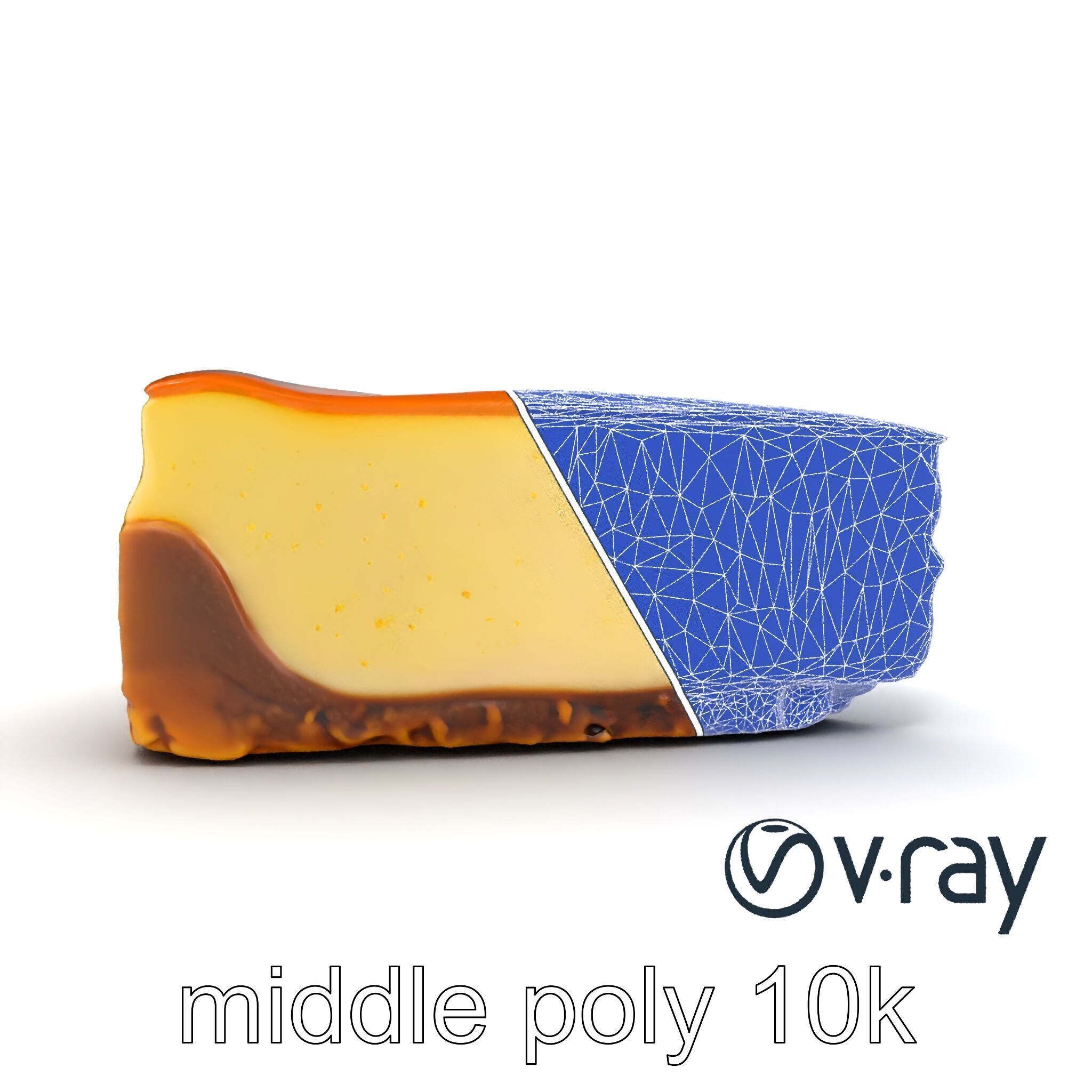 New York Cheesecake Slice model pack Low-poly 3D model_28