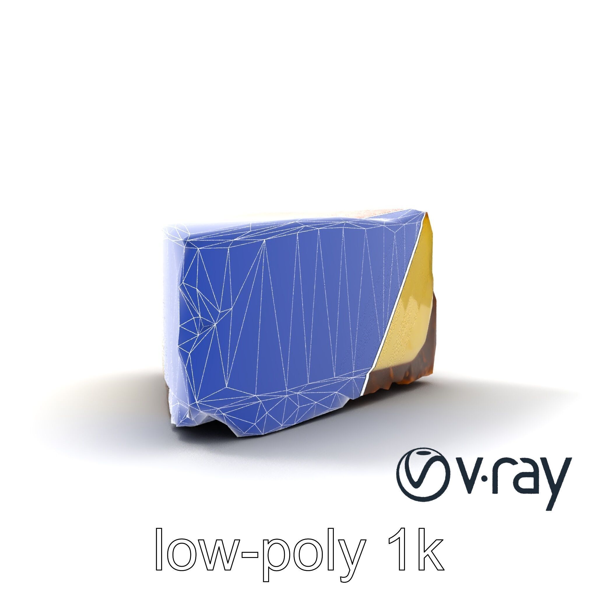 New York Cheesecake Slice model pack Low-poly 3D model_30