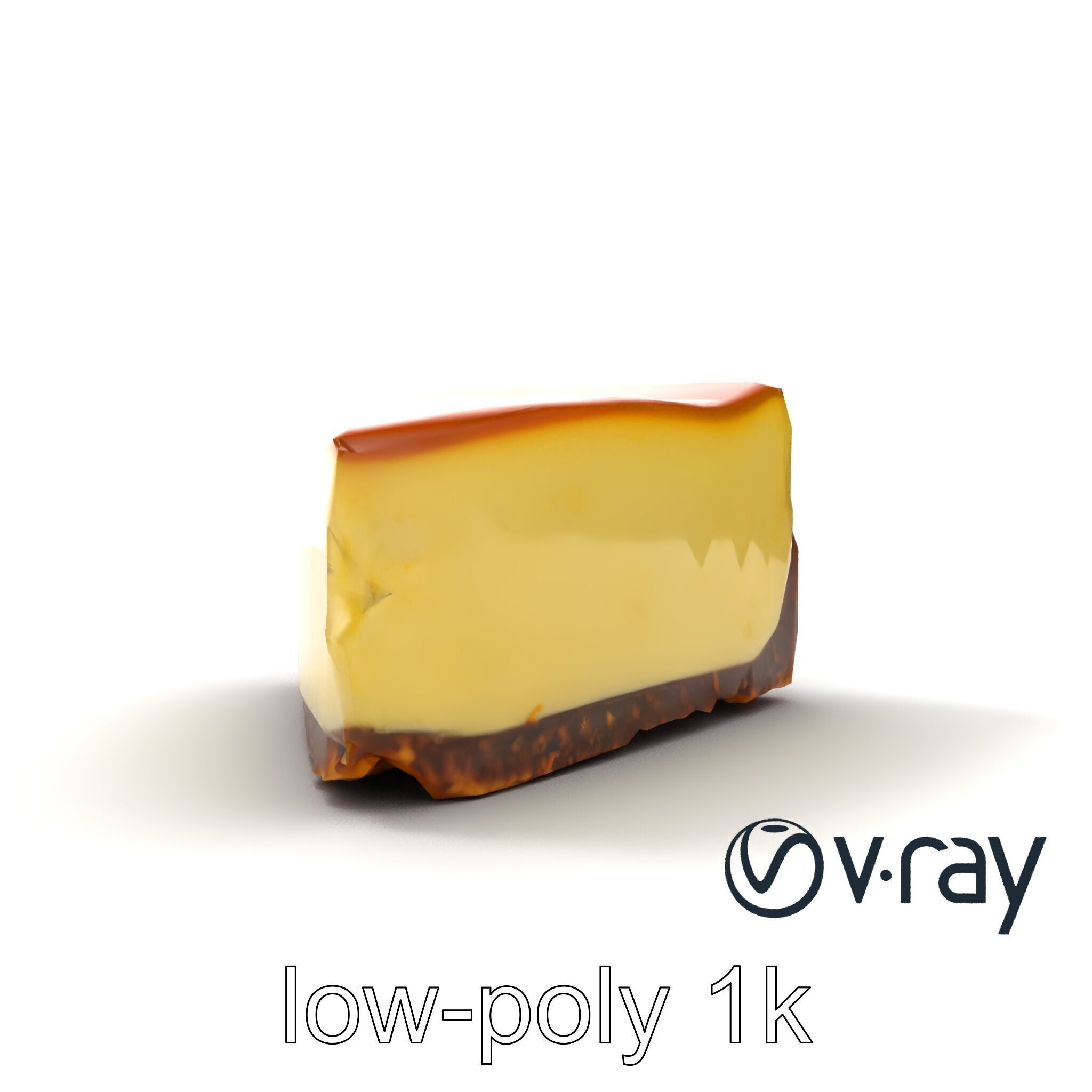 New York Cheesecake Slice model pack Low-poly 3D model_25