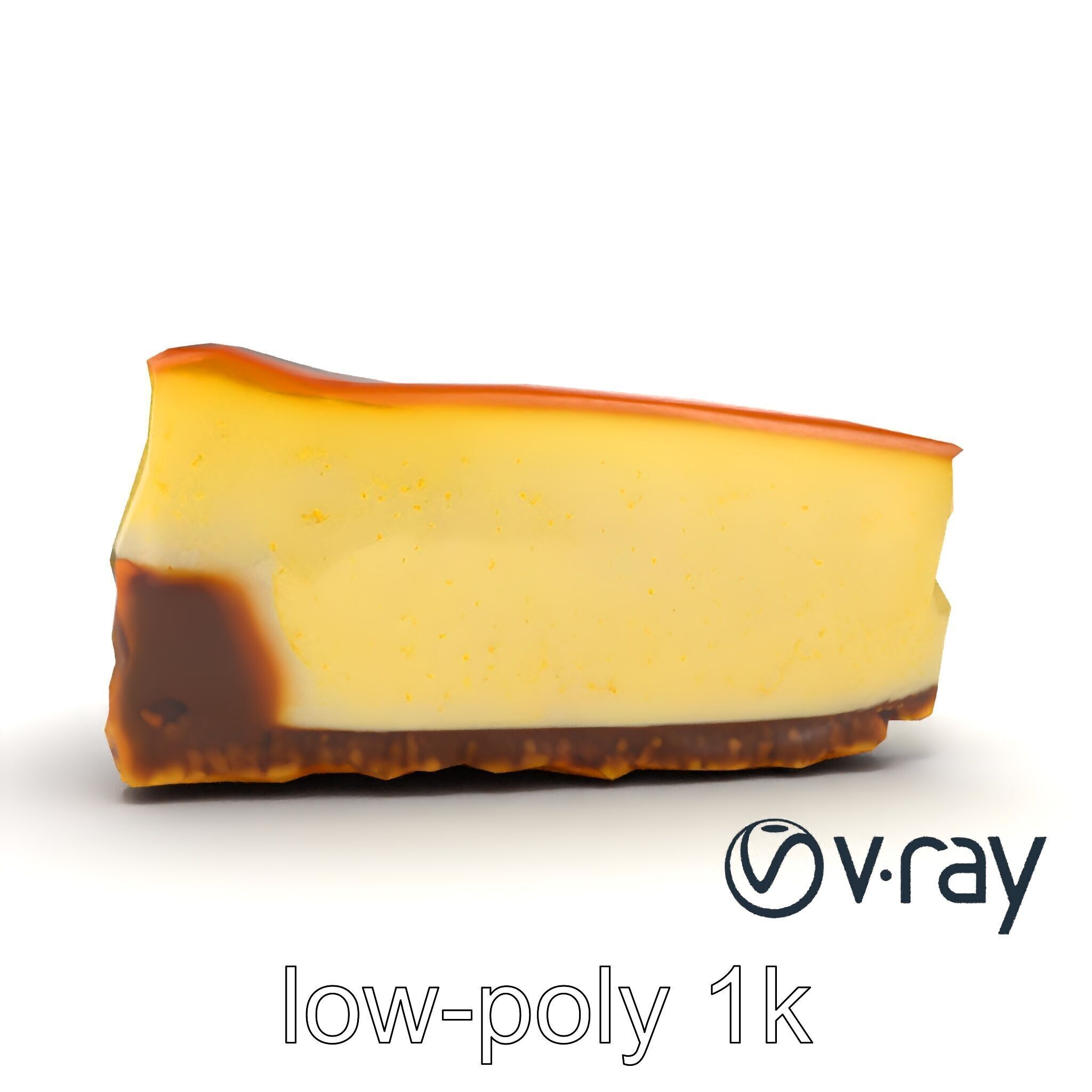 New York Cheesecake Slice model pack Low-poly 3D model_22