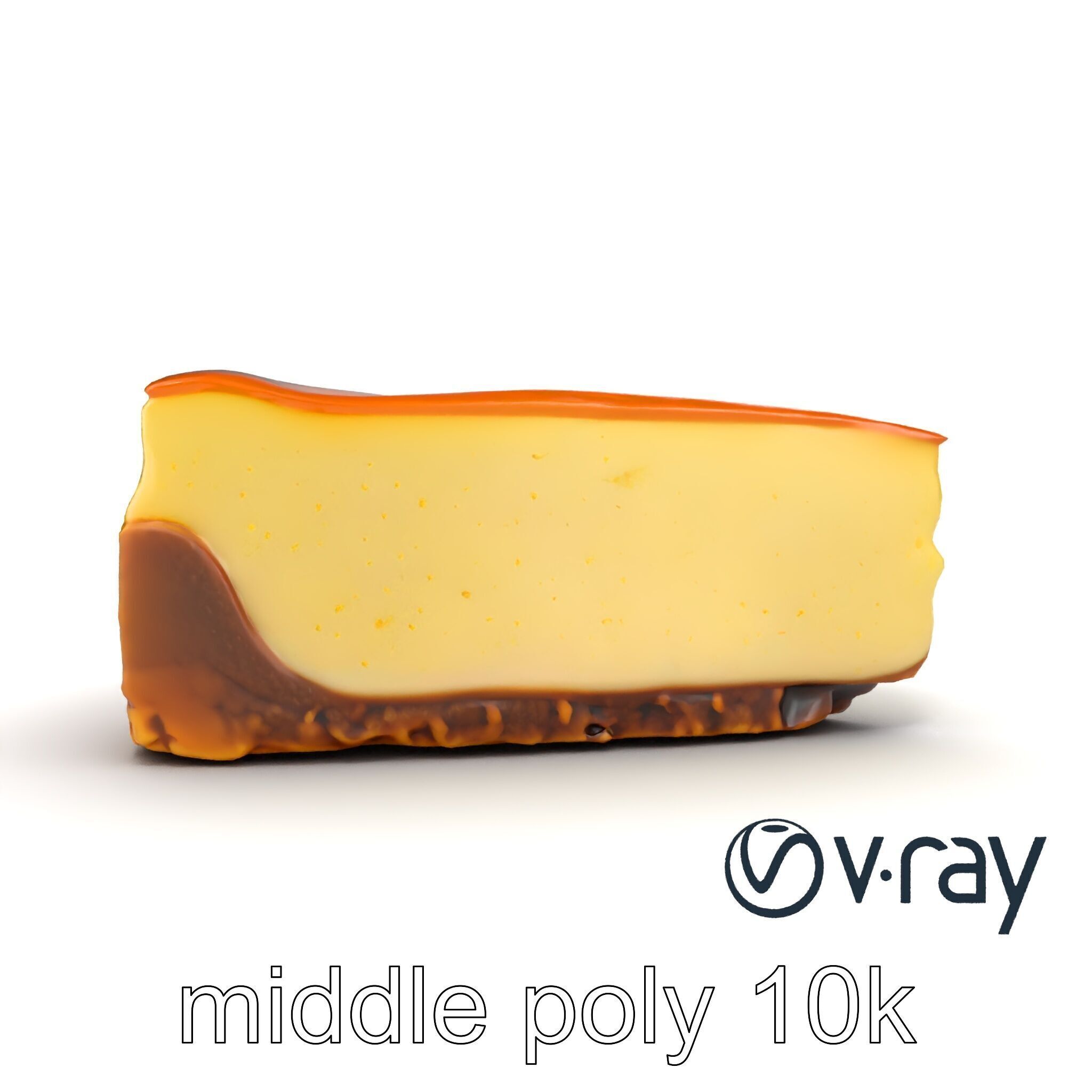 New York Cheesecake Slice model pack Low-poly 3D model_17