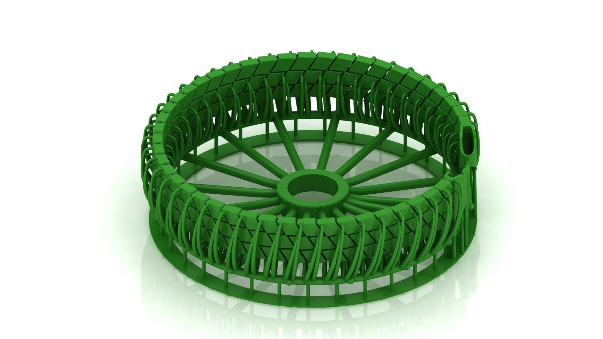 5 SET HIGHLY SOLD READY TO PRINT UNISEX BRACELET SPIRAL TYPE 3D Model Collection_4