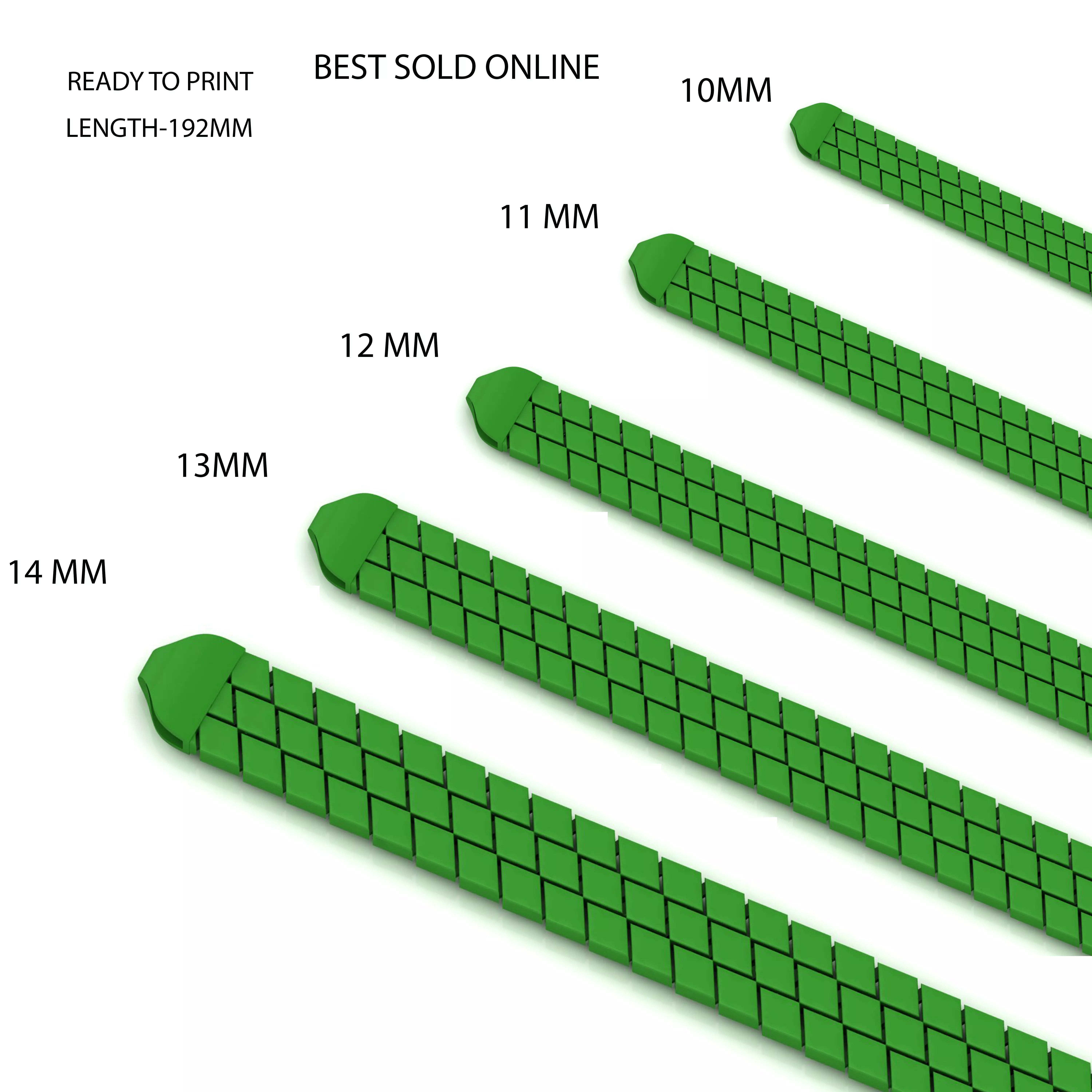 5 SET PREMIUM READY TO PRINT UNISEX BRACELET STRICK TYPE 3D Model Collection_0