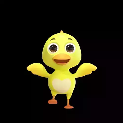 Baby Duck - Stylized 3D Model