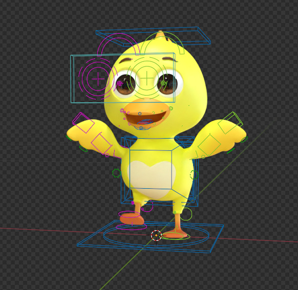 Baby Duck - Stylized 3D Model Low-poly 3D model_2