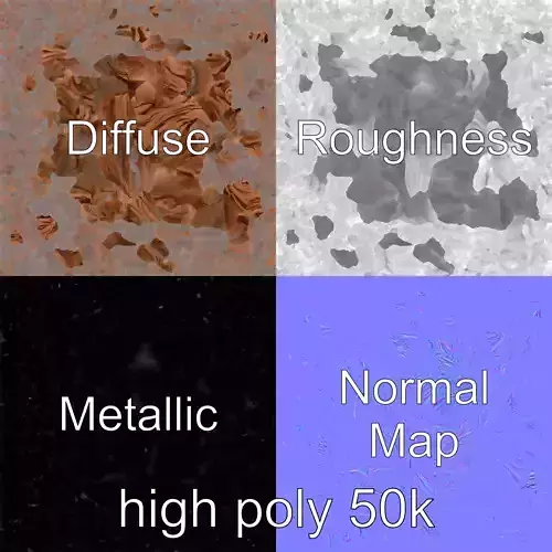 Origami Tree with Intricate Branches model pack