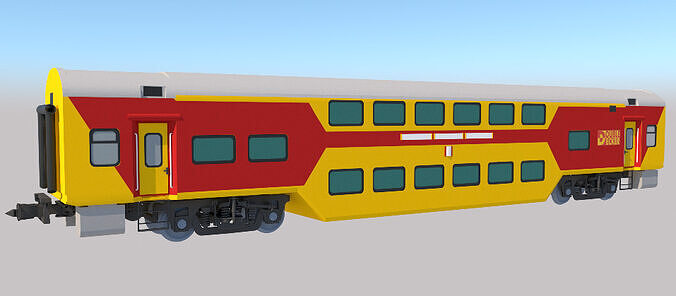 Indian Railways LHB Double Deker Coach Free 3D model