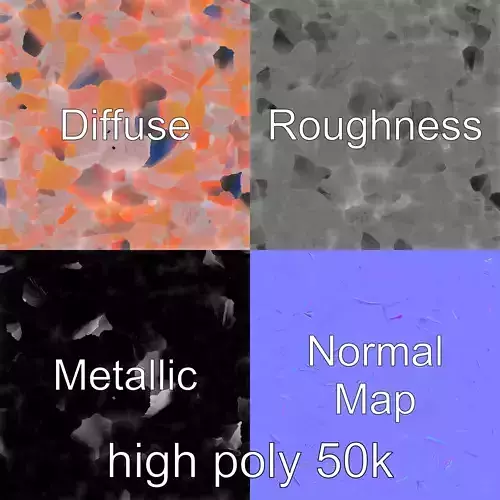 Stylized Origami Bird with Glowing Feathers model pack