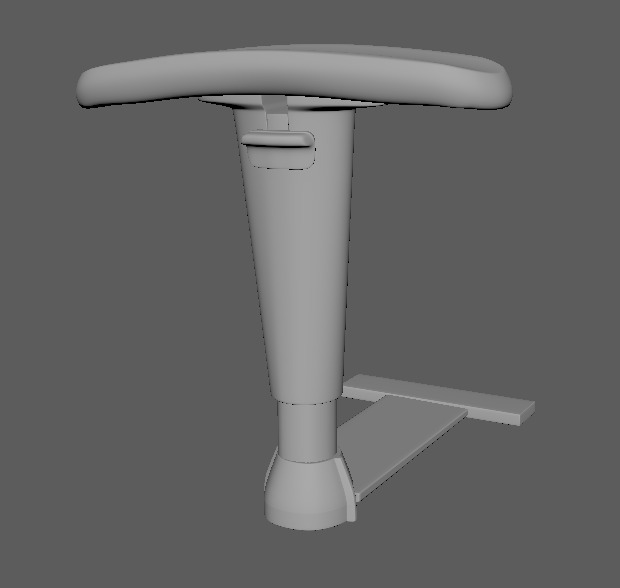 Chair Handrest multpile variations 3D model_19
