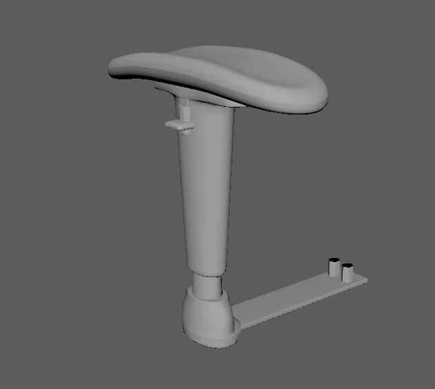 Chair Handrest multpile variations 3D model_9