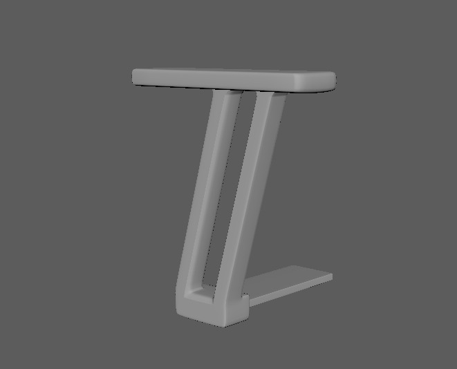 Chair Handrest multpile variations 3D model_30