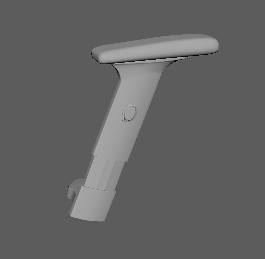 Chair Handrest multpile variations 3D model_34