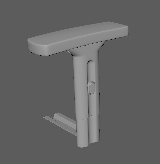 Chair Handrest multpile variations 3D model_24