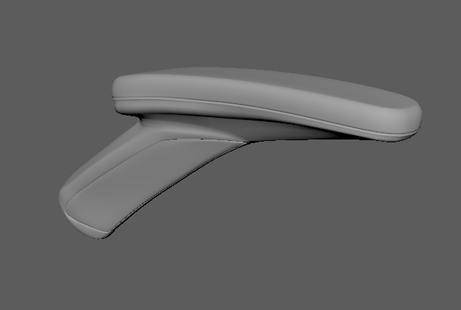 Chair Handrest multpile variations 3D model_17