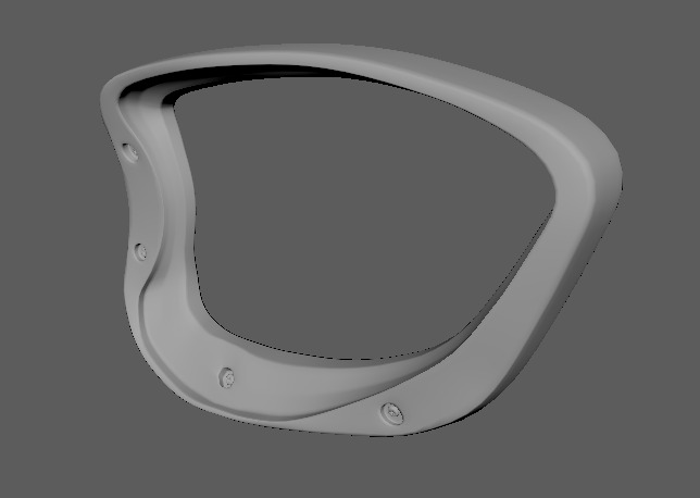 Chair Handrest multpile variations 3D model_36