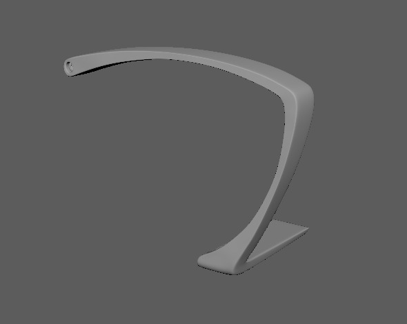 Chair Handrest multpile variations 3D model_38