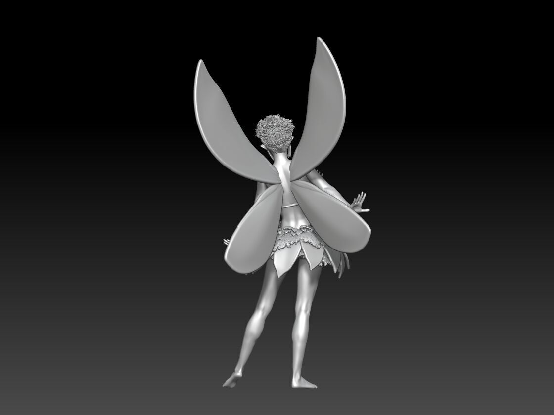 fairy girl 3 3D print model_2
