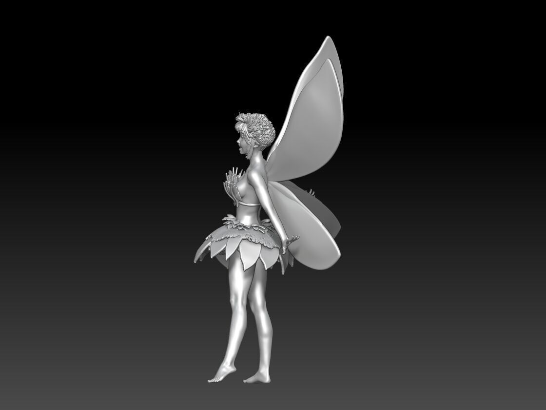 fairy girl 3 3D print model_1