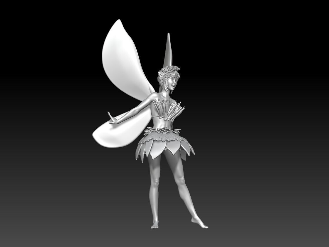 fairy girl 3 3D print model_3