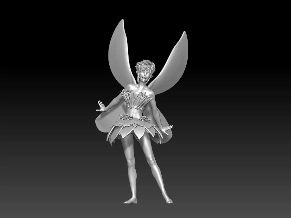 fairy girl 3 3D print model_0
