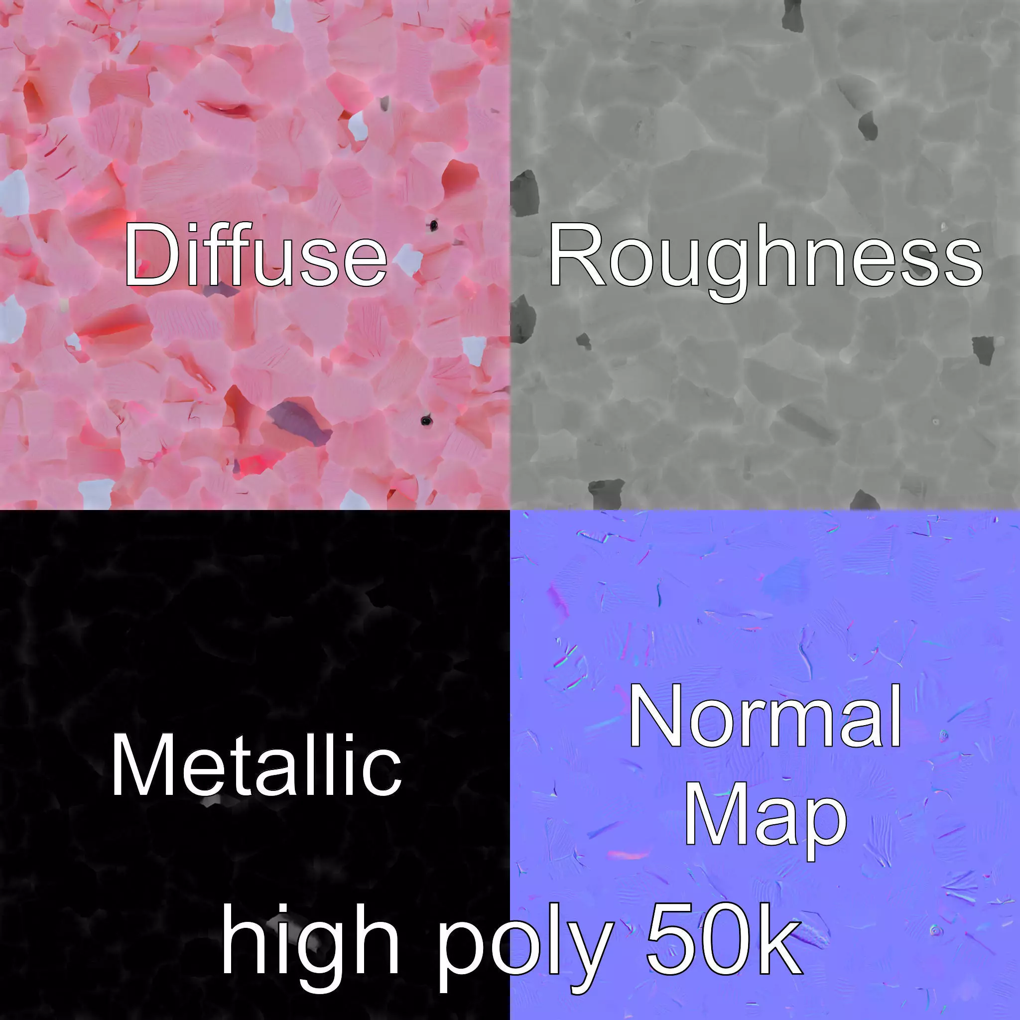 Origami Elephant Model Pack with Detailed Creases Low-poly 3D model_0