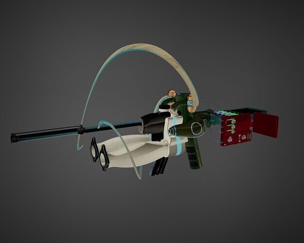 Sci-Fi Energy Rifle  Low-poly 3D model