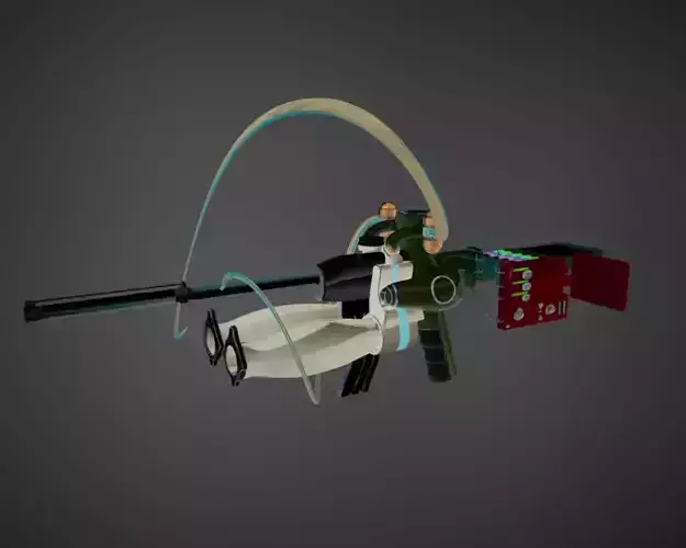 Sci-Fi Energy Rifle Low-poly 3D model