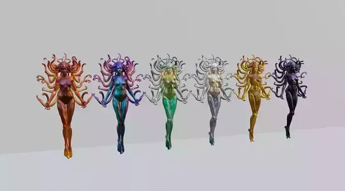 Ethereal Medusa 3D Model