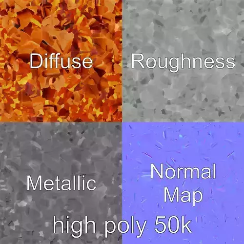 Origami Butterfly with Colorful Pattern model pack