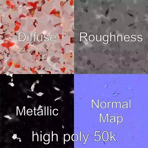 Futuristic Glowing Origami Bird model pack