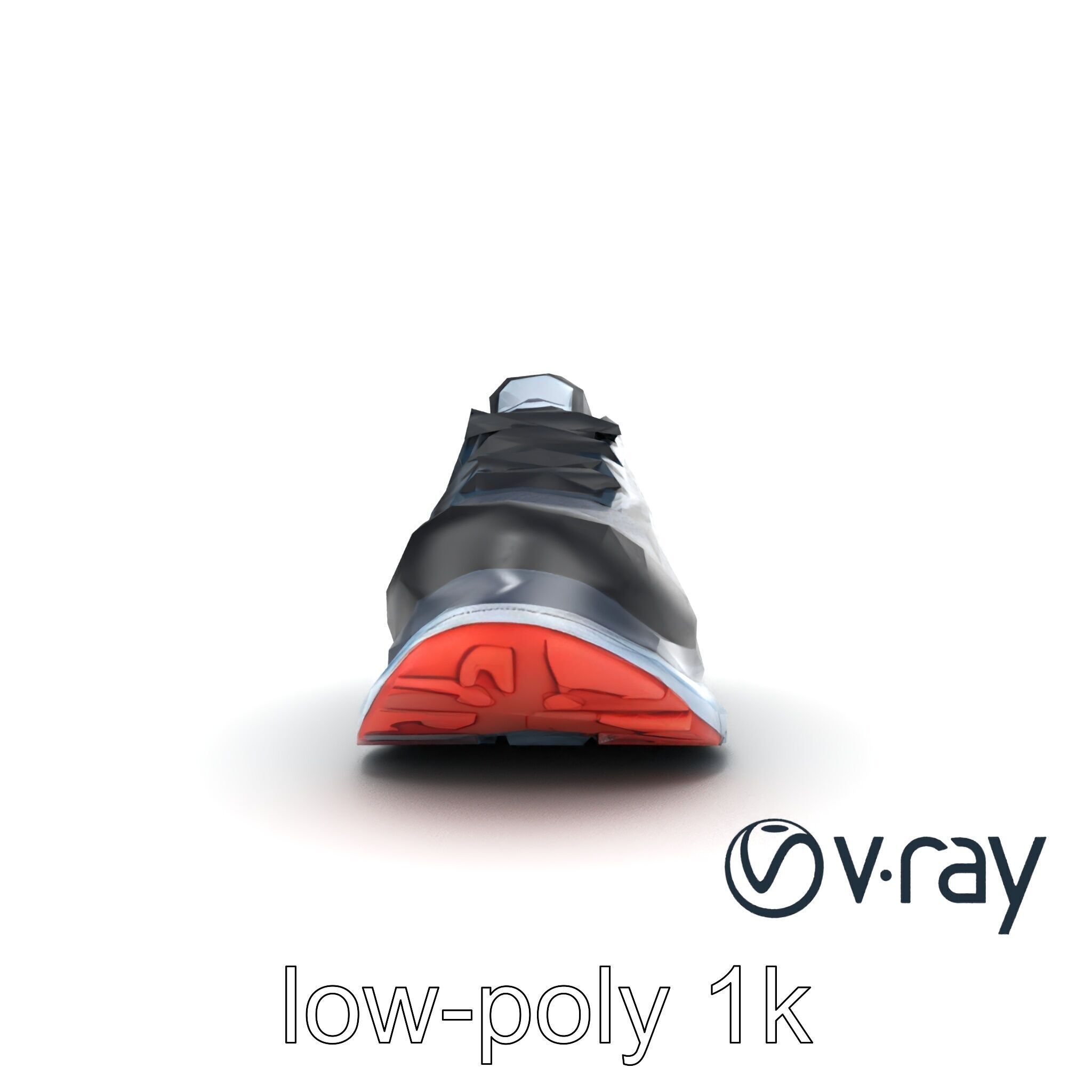 Premium Running Sneaker Engineered Mesh model pack Low-poly 3D model_18