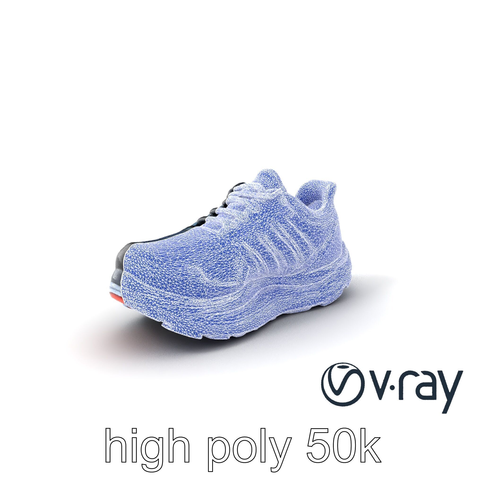 Premium Running Sneaker Engineered Mesh model pack Low-poly 3D model_27