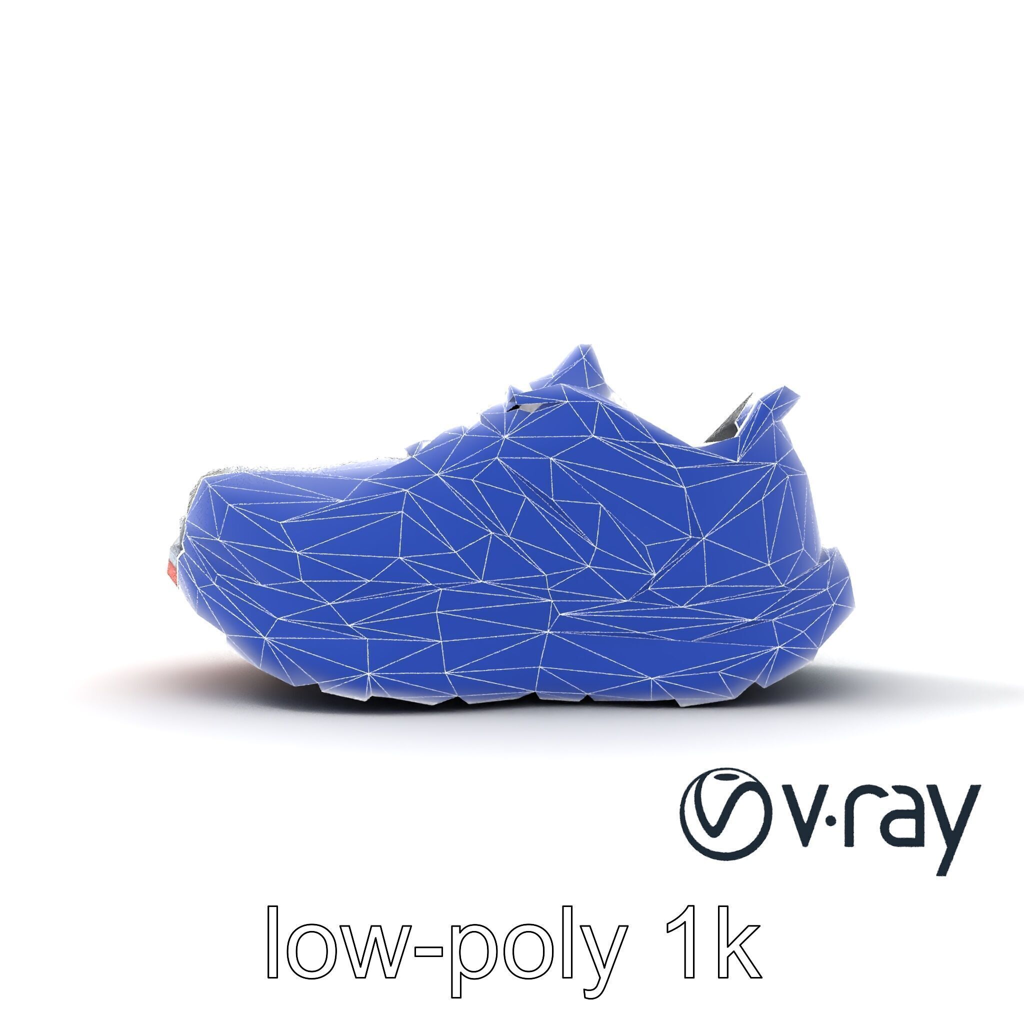 Premium Running Sneaker Engineered Mesh model pack Low-poly 3D model_25