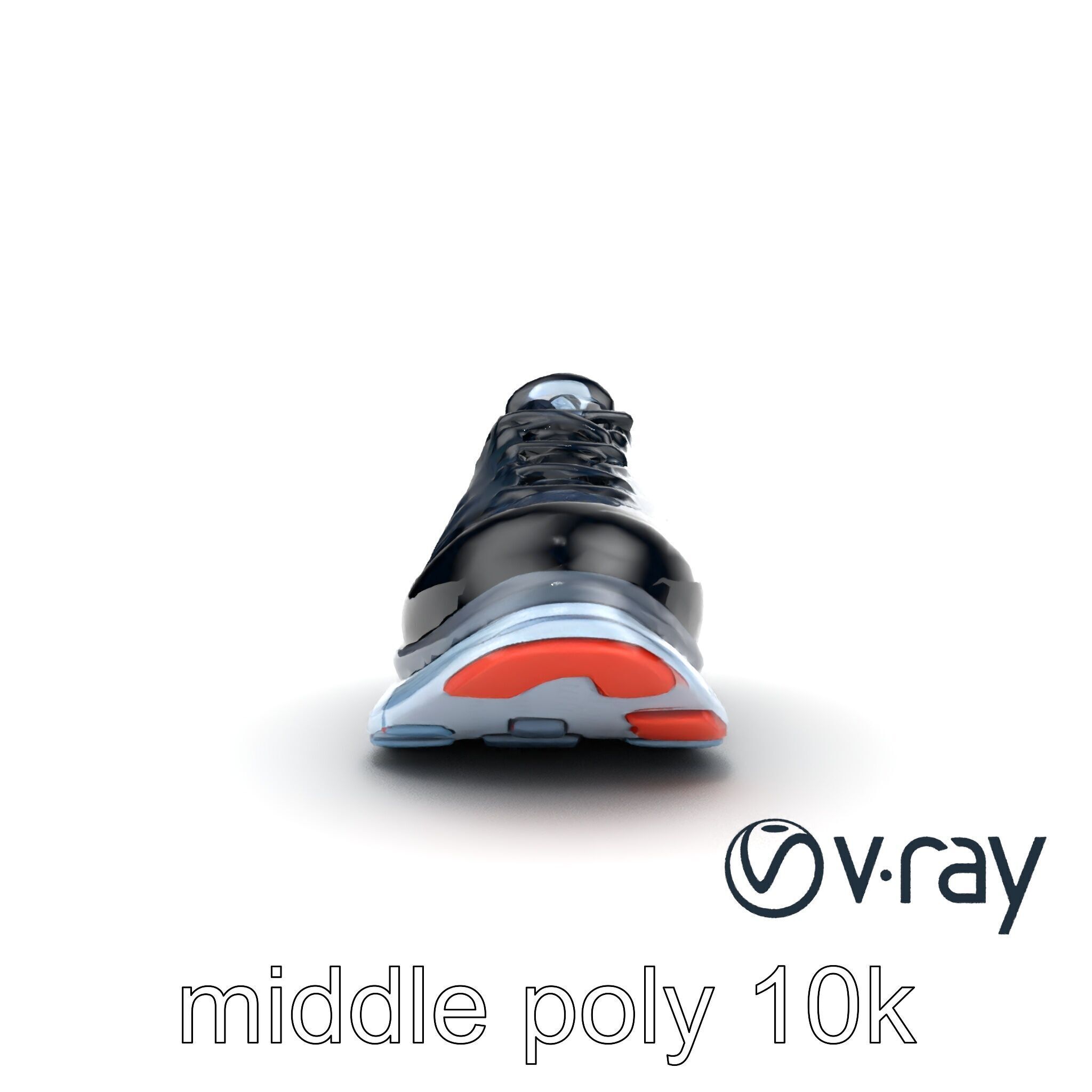 Premium Running Sneaker Engineered Mesh model pack Low-poly 3D model_13