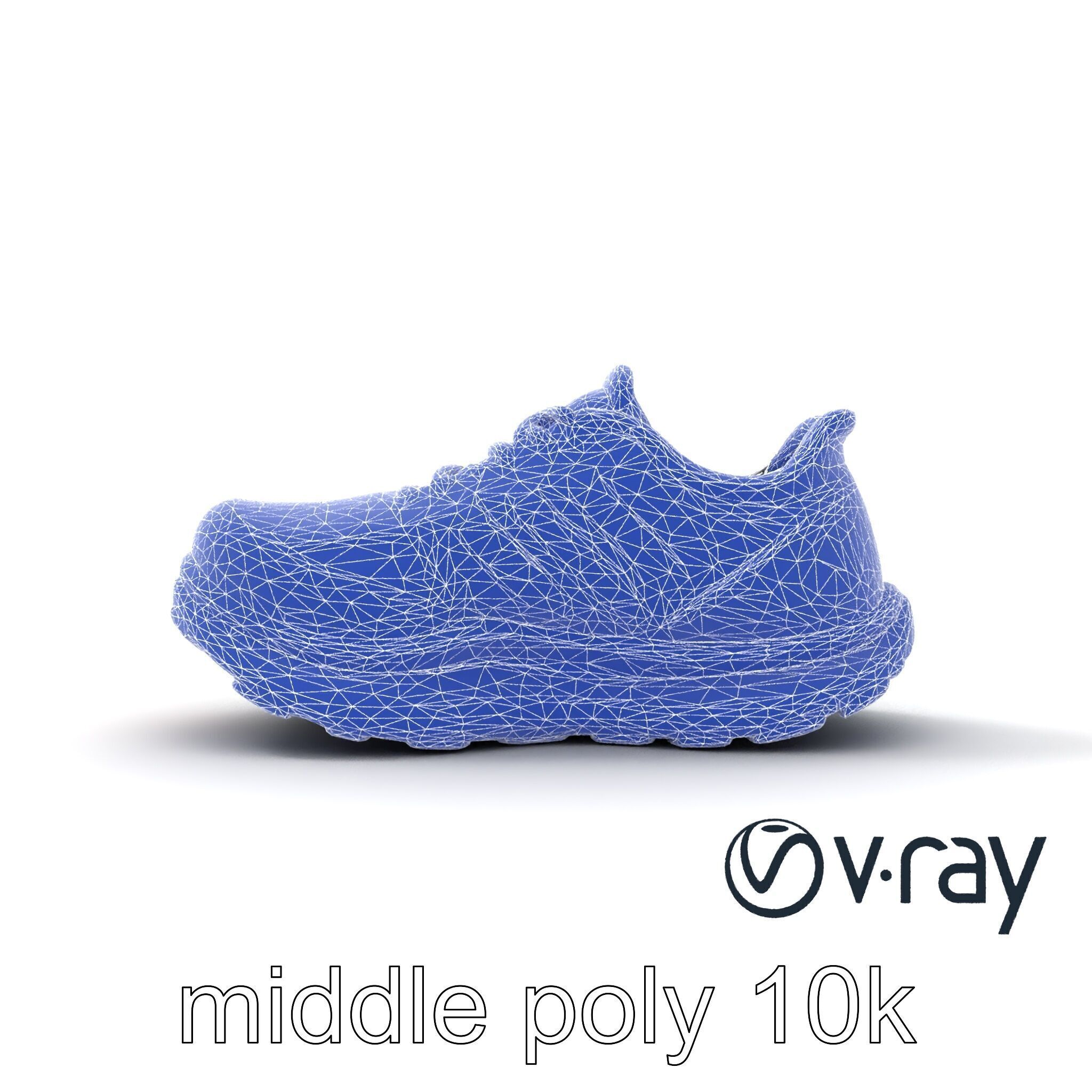Premium Running Sneaker Engineered Mesh model pack Low-poly 3D model_12