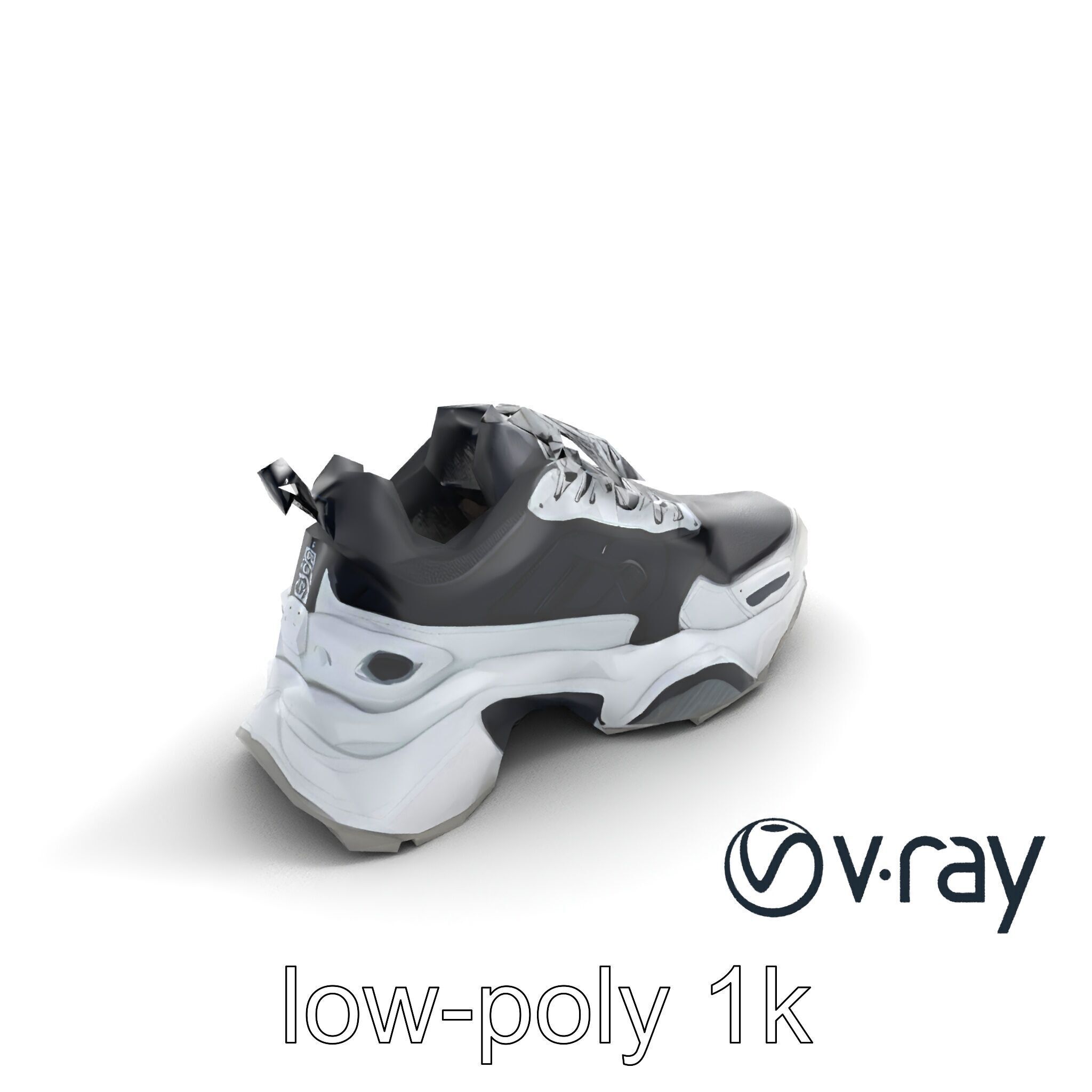 Futuristic Modular Sneaker 3D model pack Low-poly 3D model_10