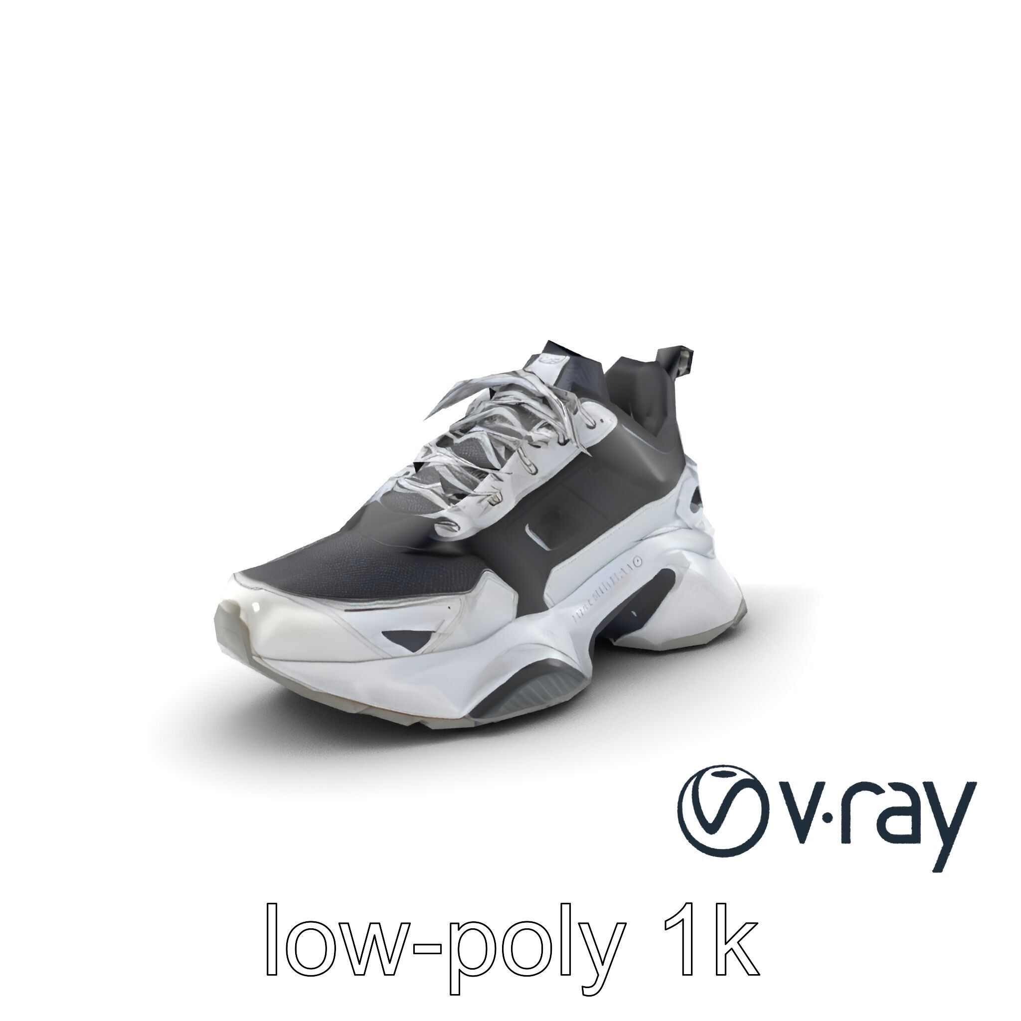 Futuristic Modular Sneaker 3D model pack Low-poly 3D model_2