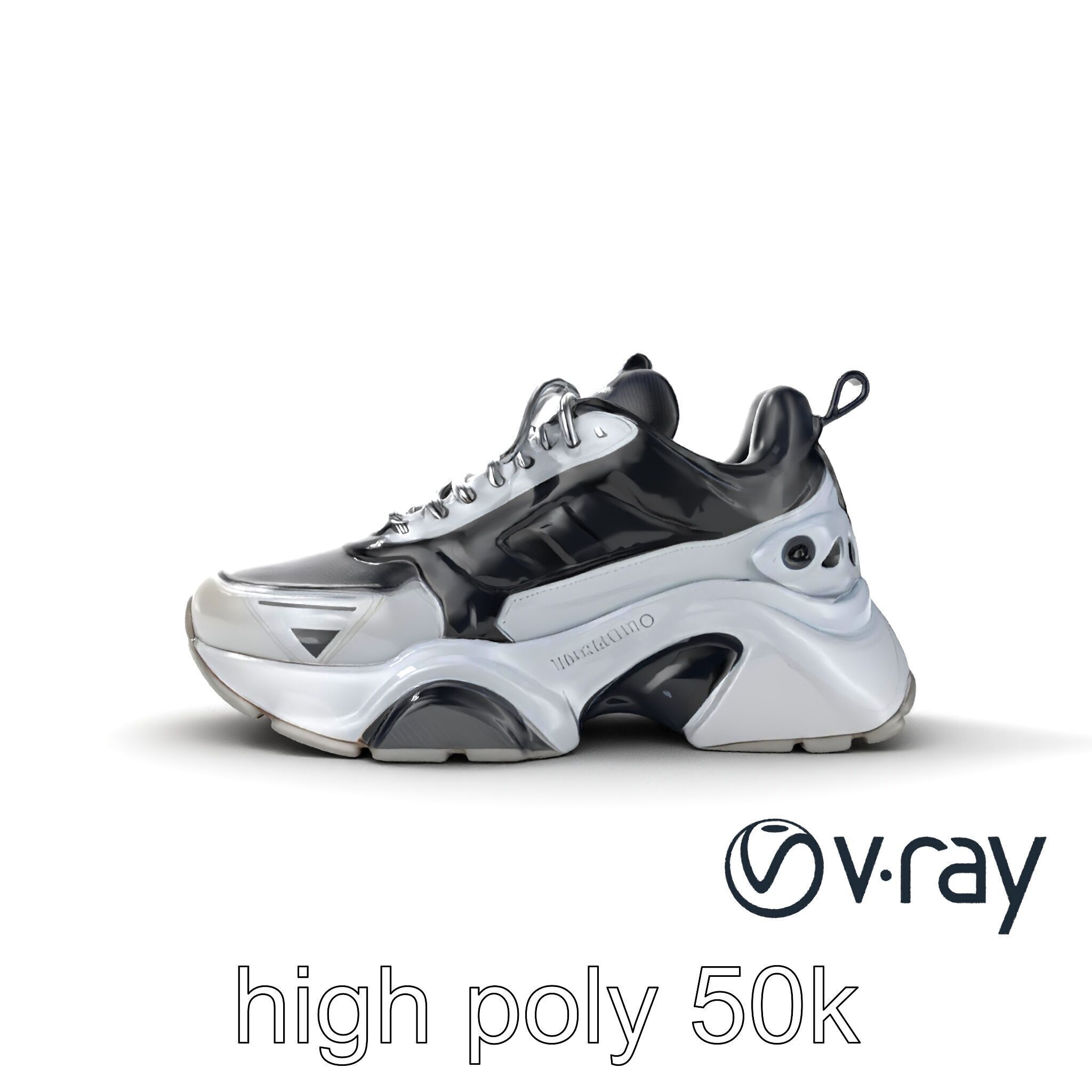 Futuristic Modular Sneaker 3D model pack Low-poly 3D model_28