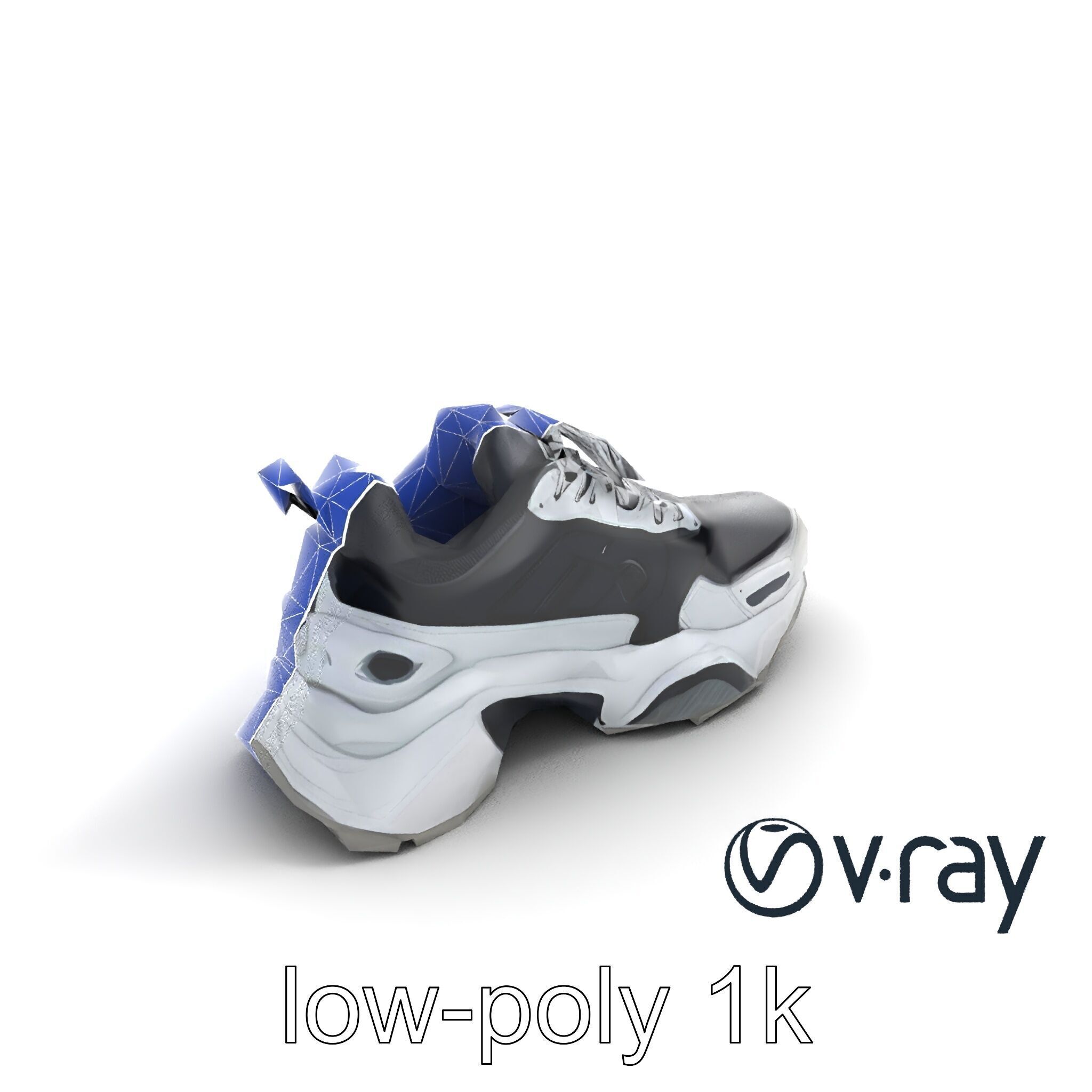 Futuristic Modular Sneaker 3D model pack Low-poly 3D model_23