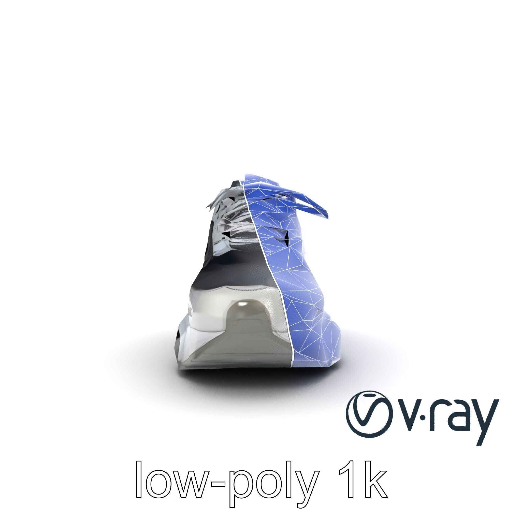 Futuristic Modular Sneaker 3D model pack Low-poly 3D model_12