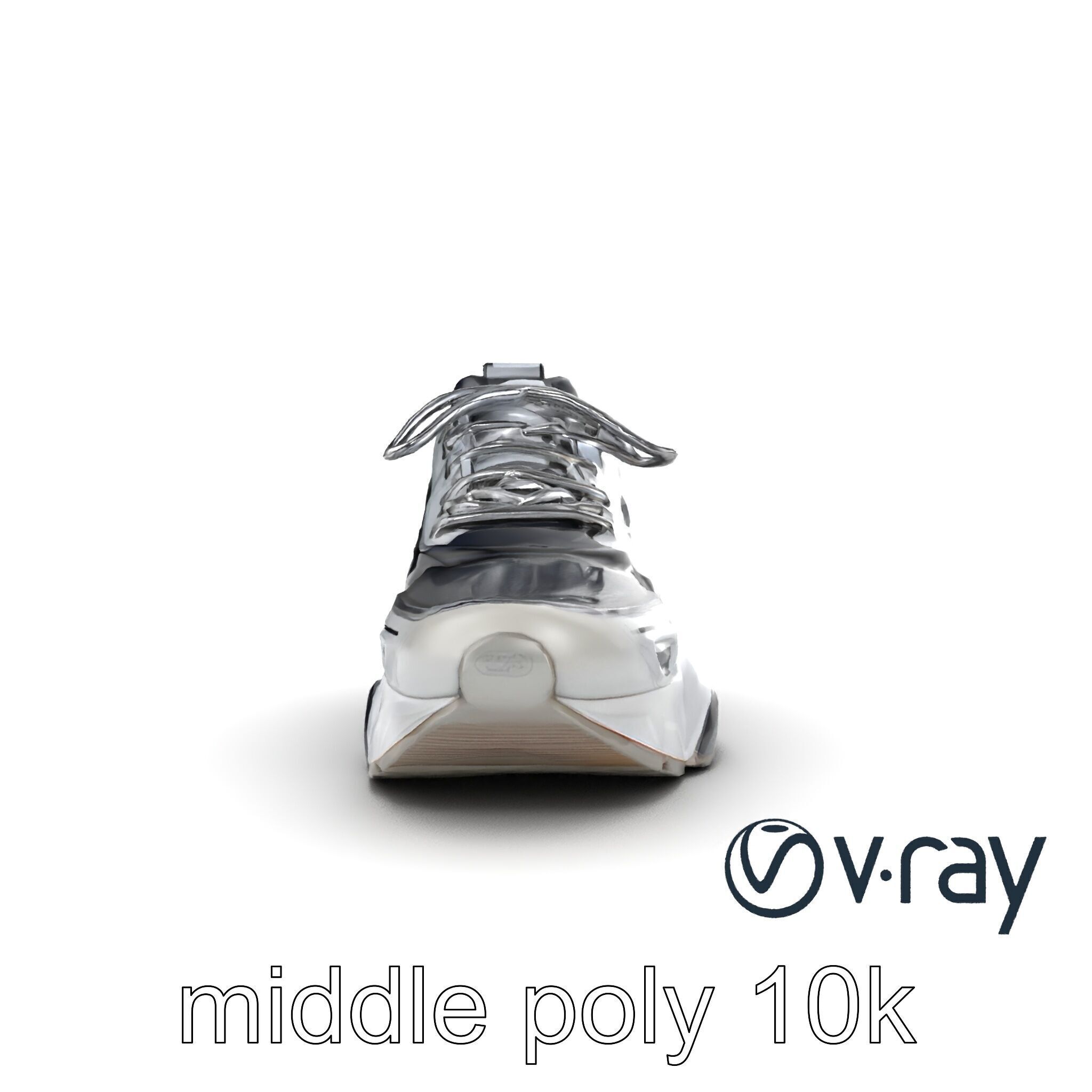 Futuristic Modular Sneaker 3D model pack Low-poly 3D model_15
