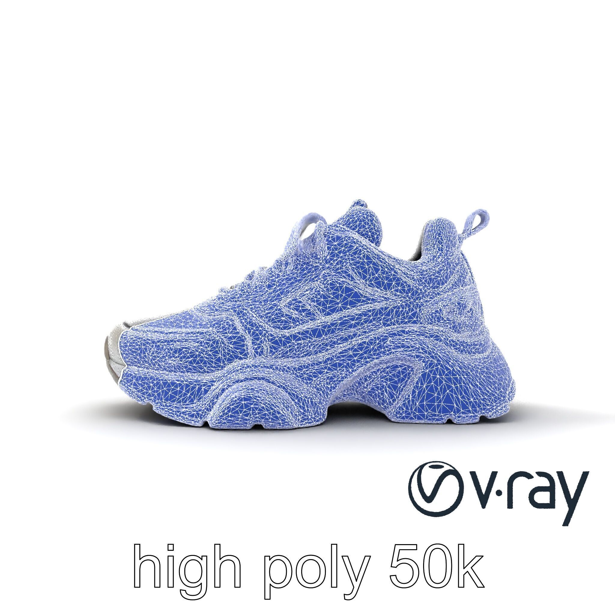 Futuristic Modular Sneaker 3D model pack Low-poly 3D model_31