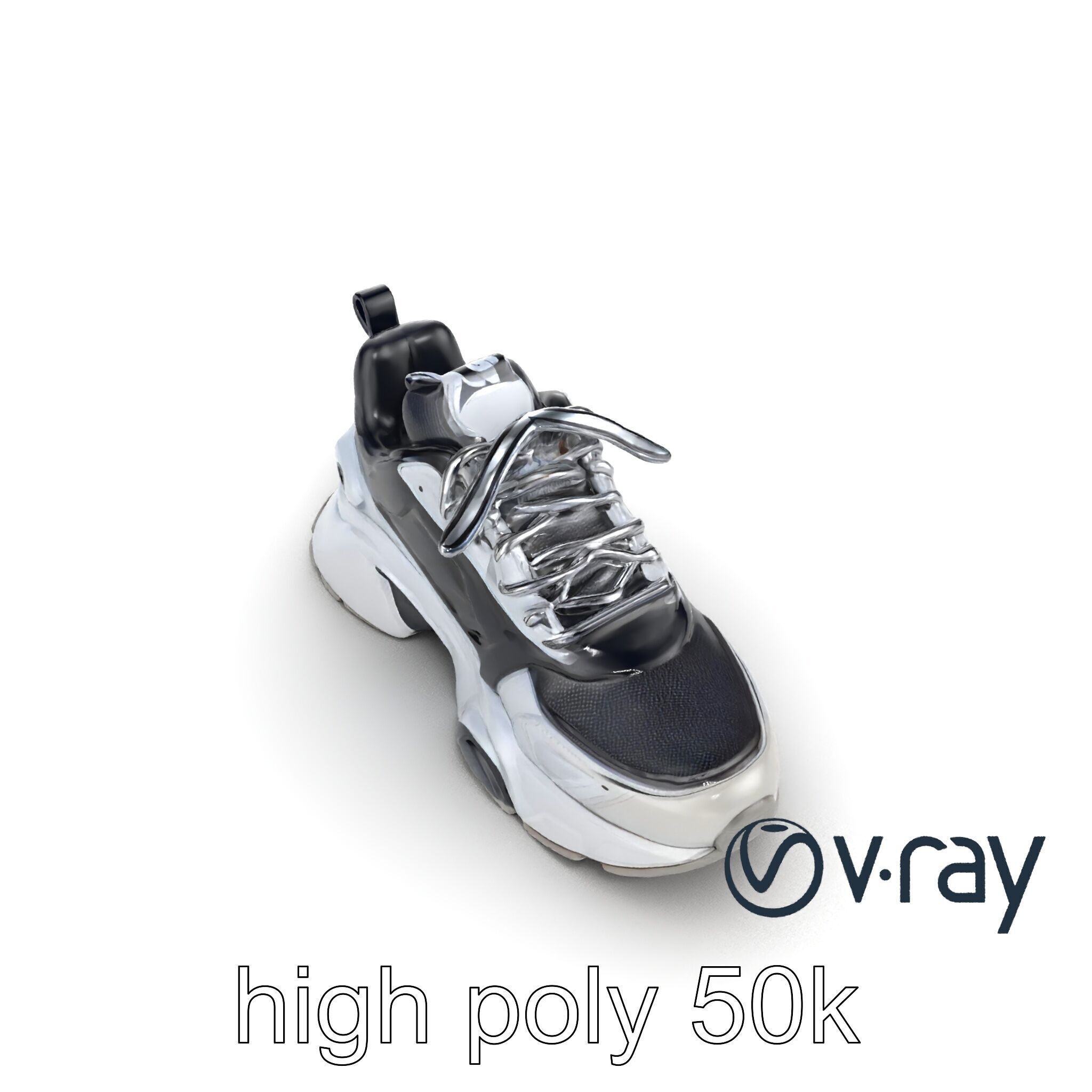 Futuristic Modular Sneaker 3D model pack Low-poly 3D model_20