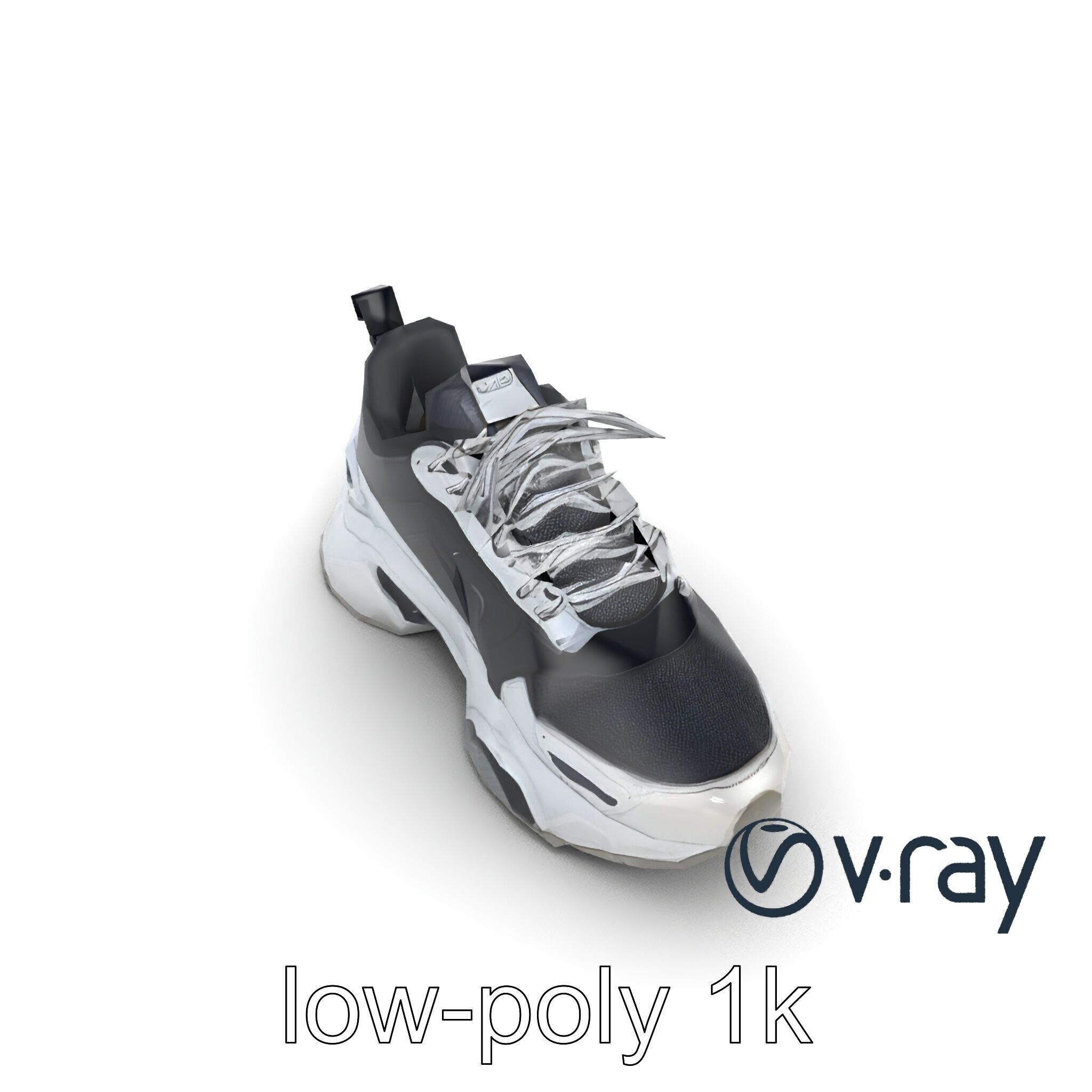 Futuristic Modular Sneaker 3D model pack Low-poly 3D model_27