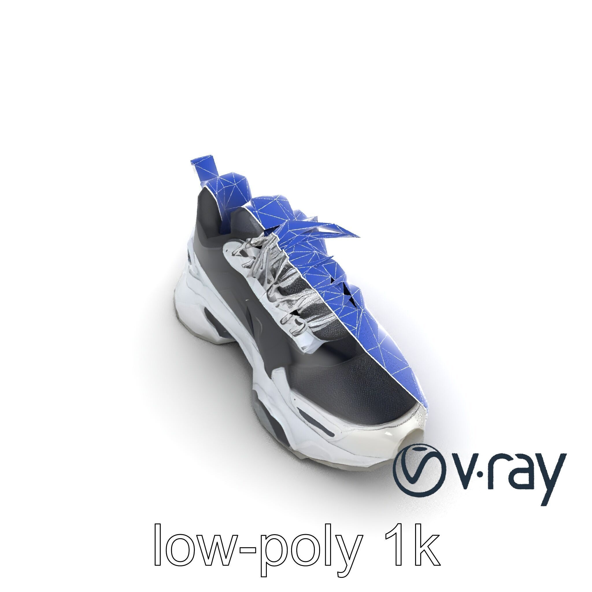 Futuristic Modular Sneaker 3D model pack Low-poly 3D model_13
